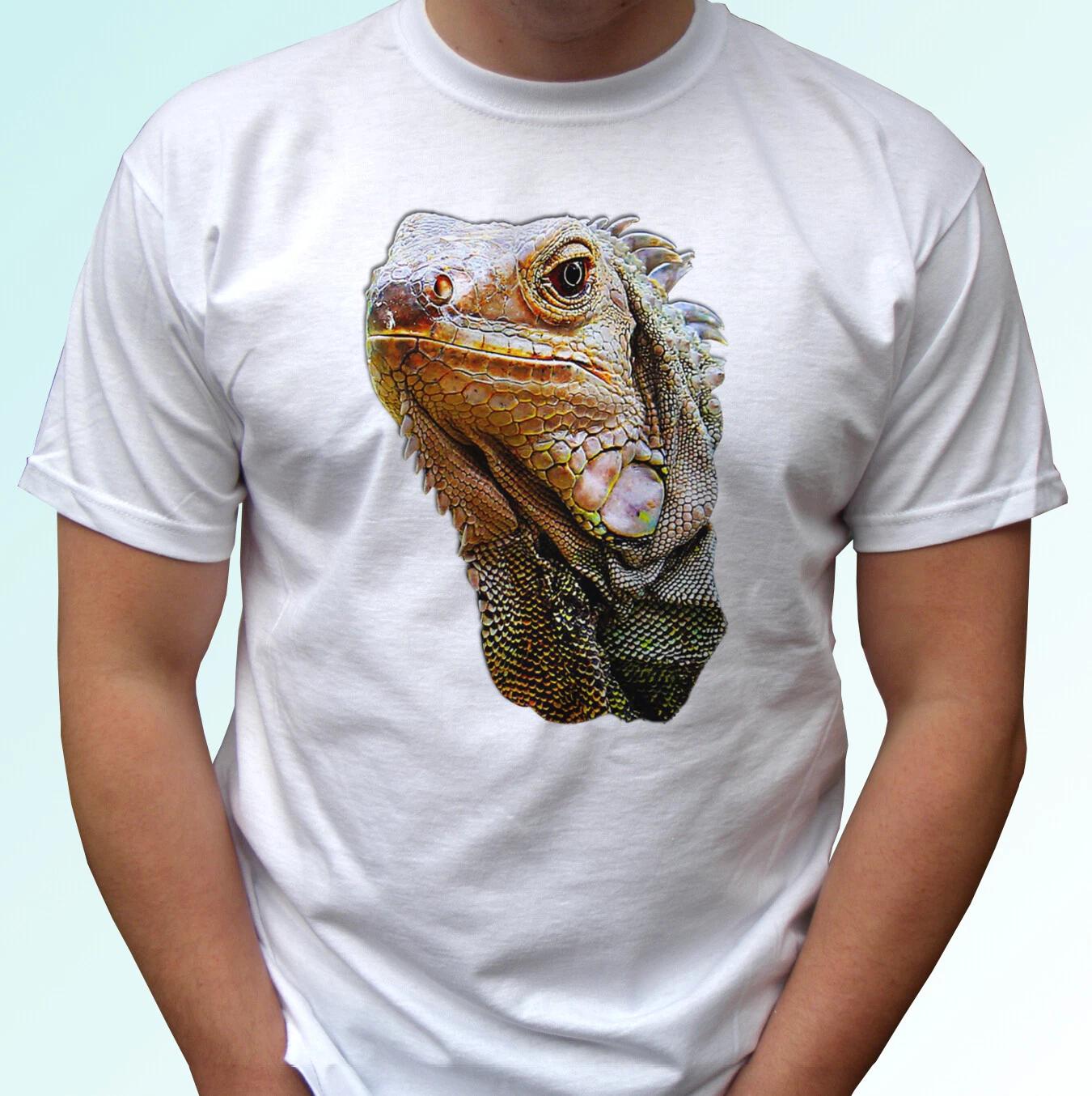 

Iguana head white kids boys T-Shirt animal tee lizard gift top s s kids sizes 120