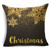 Creative Black and White Christmas Theme Pillowcase Holiday Gift Sofa Decorative Cushion Cover 40*40cm/45*45cm/50*50cm