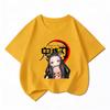 Bandai Demon Slayer Nezuko Kids TShirt 100 Cotton Boys Girls Summer Short Sleeve Clothes Children Anime Graphic Tees Tops