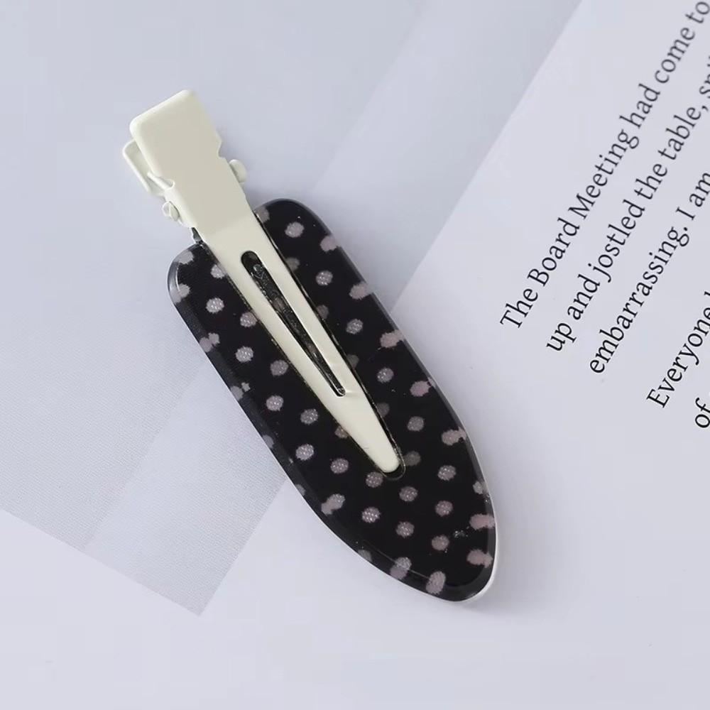 Fashion Polka Dot Hair Clips Seamless No Crease Hairpins No Bend Headdress Bangs Clip for Women Girls