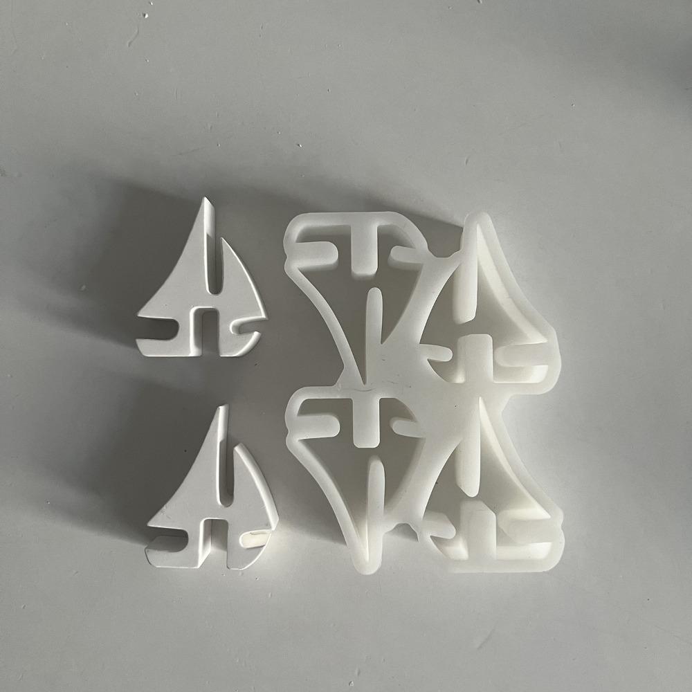 

Silicone Silicone Molds Sailboat Gypsum boat mold fashion Candle Mold Candle