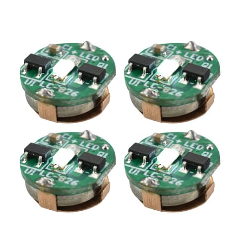 Wireless LED Light Set of 4, Small Lighting Kit with Magnetic Switch, No Wiring Required, Diorama DIY (White)