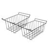 Basket Steel Wire PE Coating Space Saving Multifunctional     Bin for Refrigerator Food Storage