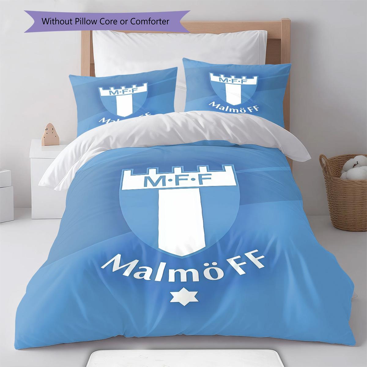 

Malmö FF RugPattern Bedding Quilt Set Quilt Cover Pillowcase Home Decoration Birthday Gift (1 * duvet cover + 2 * pillowcase, without core) 155x200cm
