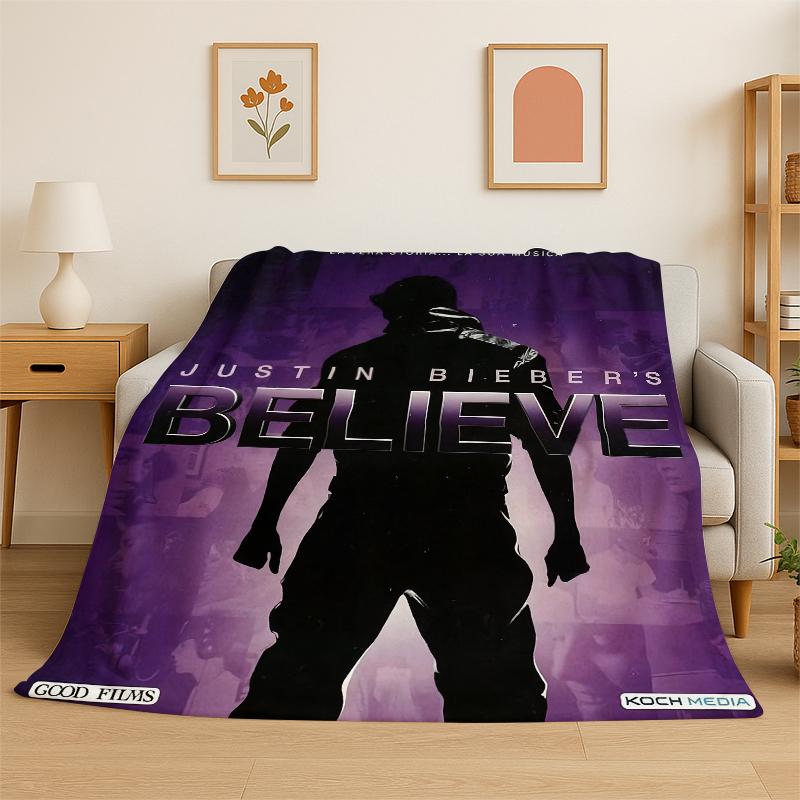 3D Singer Star Flannel Blanket Soft Warm Throw Blanket for Bedroom Living Room Bed Travel Camping Picnic Gift