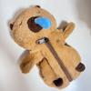Zipper Capybara Plush Pen Bag Animal Doll Capibara Plush Pencil Pouch  Office