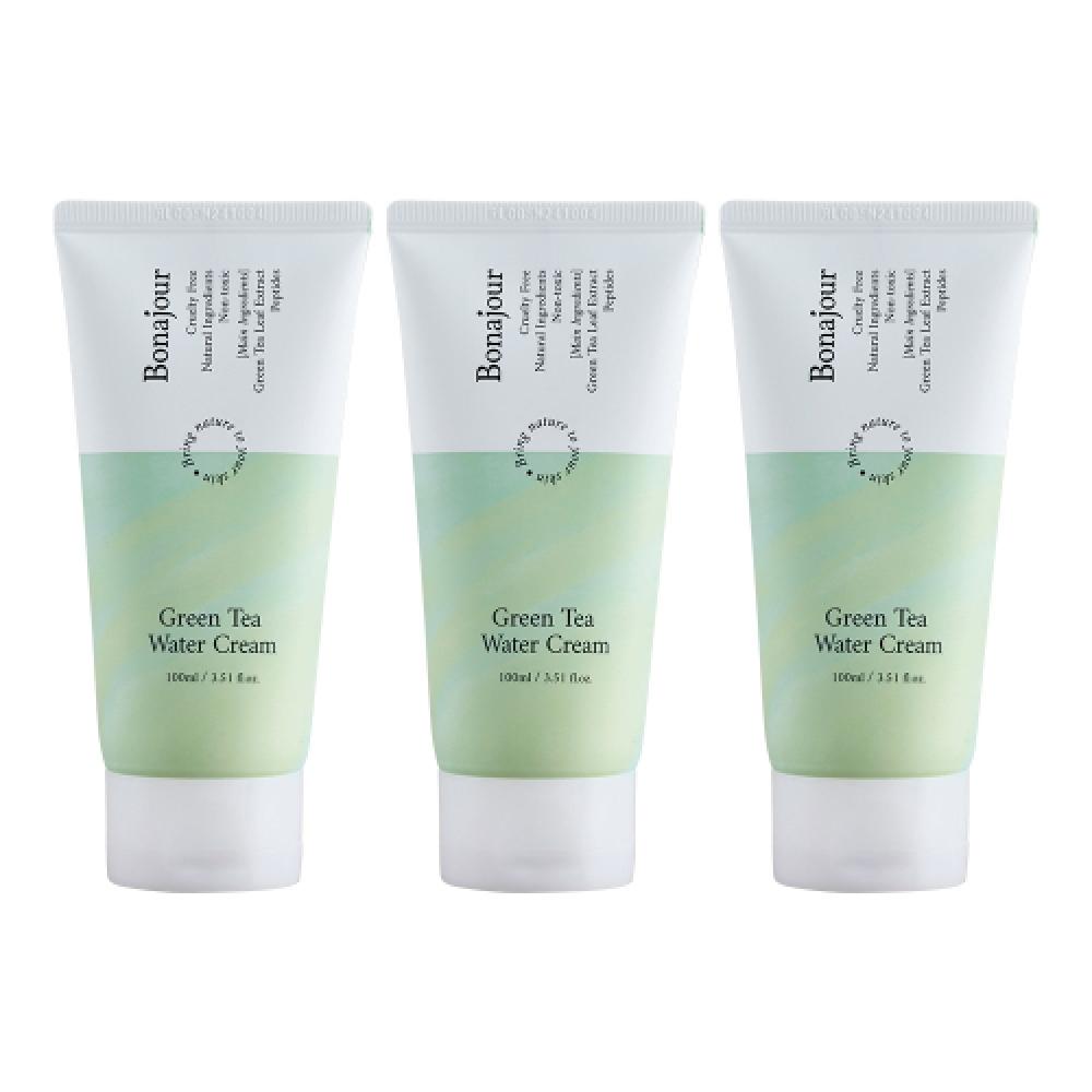 Bonajour Green Tea Water Cream 100ml 3pack FREE