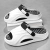 Fashion Fashion Summer Slippers Men Shock-absorbing Thick Bottom Slippers Platform Bathroom Slides Outdoor Non-Slip Casual Beach Sandals