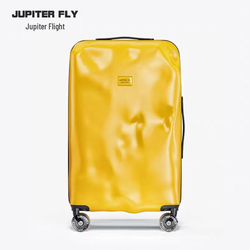 

2026 Irregular Silver Embossed Carry-on Suitcase 26 for Men and Women - 28 Trolley Case, Damaged Style 20 inch