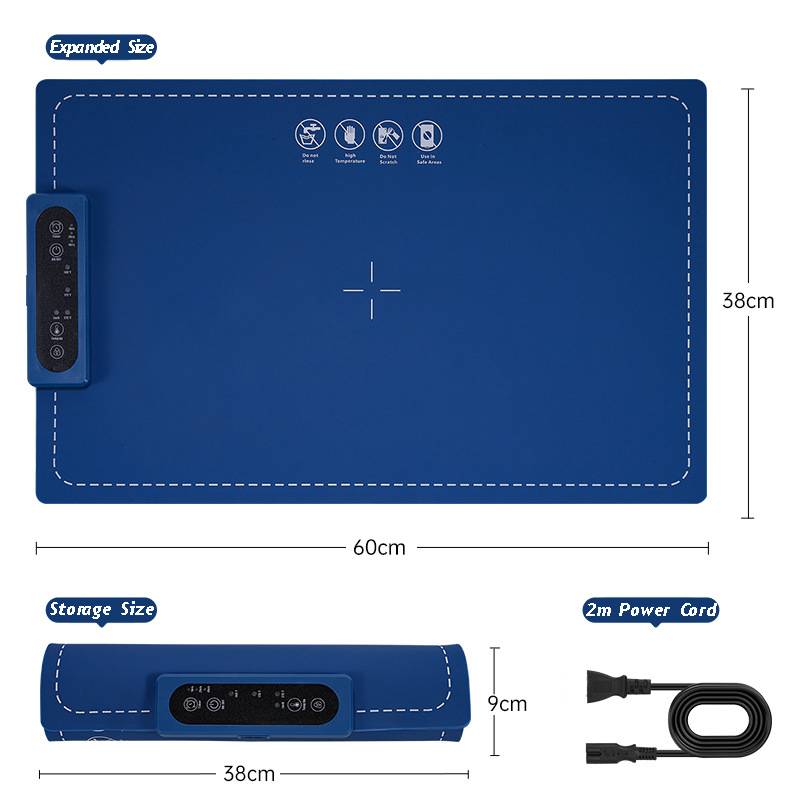 Podgrzewacz do żywności Elektryczna tacka grzewcza z regulowaną temperaturą Składana przenośna podgrzewacz do żywności Mata grzewcza na imprezy i spotkania