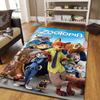 1pc Disney Zootopia Pattern Area Rug Soft Flannel Floor Mat for Living Room, Edroom, Kitchen, Sofa Coffee Table Floor Mat, Machine Washable