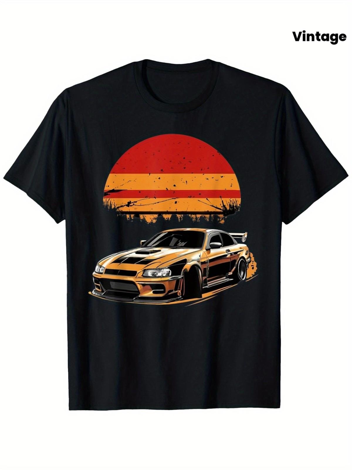 vintage JDM car Japanese Retro Car Racing Drifting Legend T-Shirt, Suitable fo S разноцветный