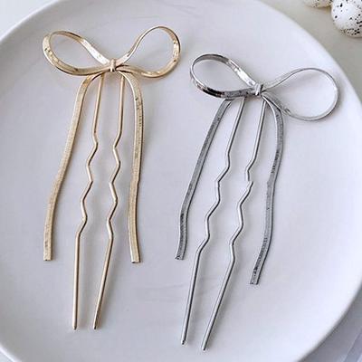Style Cheongsam Hanfu For Girls Headwear Hair Fork U Shaped Hairpin Hair Accessories Bow Hair Stick