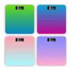 LED Hidden Screen Electronic Body Weight Scale with Charging Options and Gradient Design
