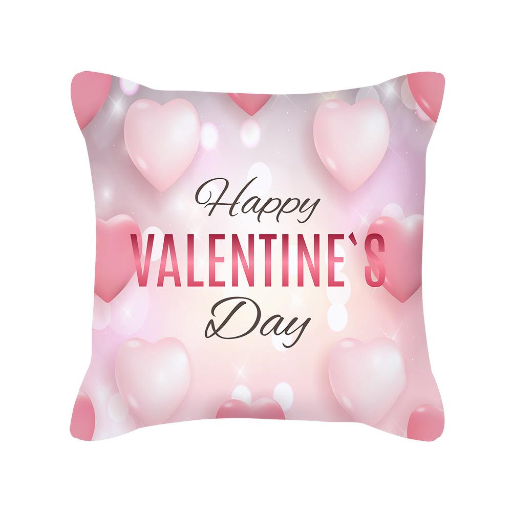 Nordic Pink Valentine's Day Gift Love Peach Skin Pillow New Home Soft Decoration
