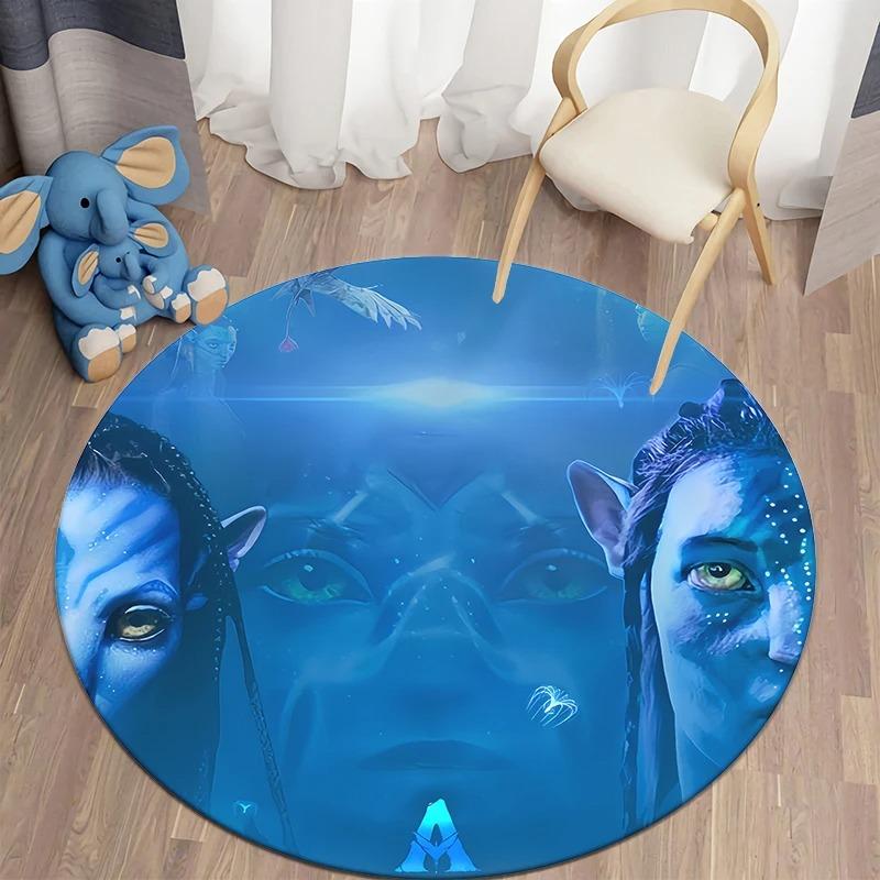 Disney Film The Avatar Printed Round Floor Mat Bedroom Living Room Sofa Chair Kitchen Door Carpet Decor Non-slip Rug