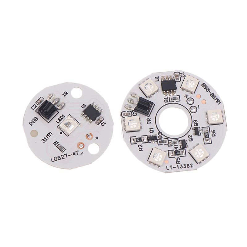 Dc5V Low Voltage Led Rgb Light Board 16Colors Colorful Gradient Round Lamp Board With Remote Control Usb Diy Night Ambient Light