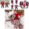 Cozy Christmas Family Matching Pajamas Set Deer Print Long Sleeve Winter Outfit