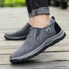 2025 autumn and winter new men's shoes sleeve leather breathable single shoes Korean version fashionable and comfortable men's sports and leisure sho