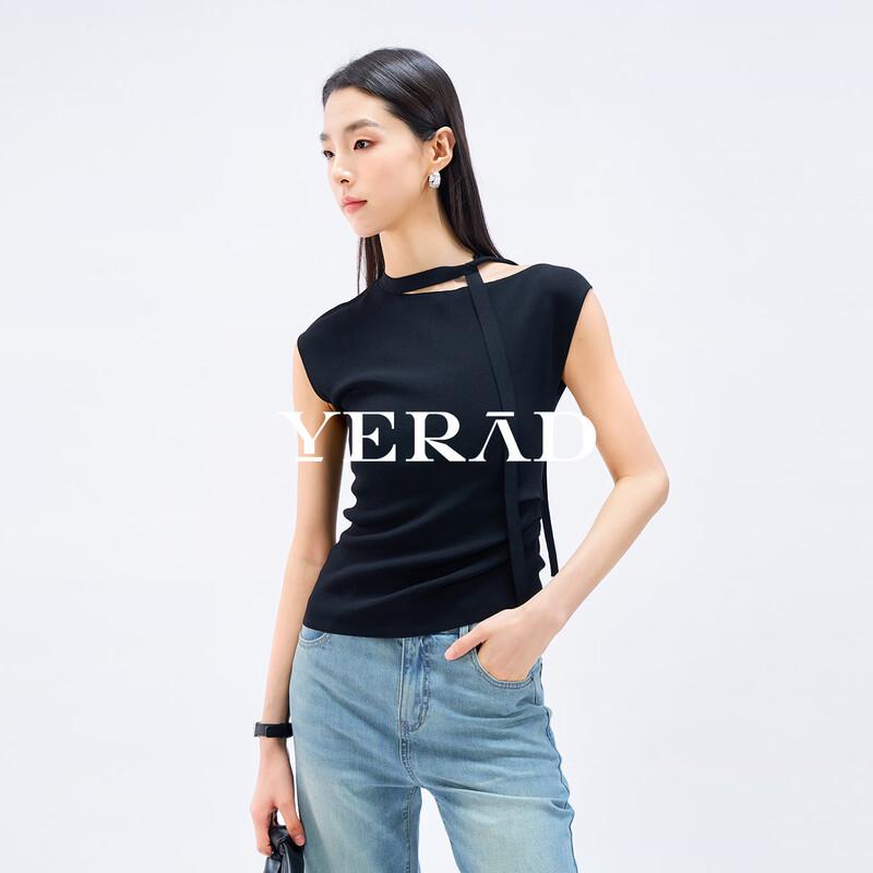 

Женская трикотажная футболка YERAD с одним плечом, короткий рукав XL