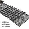 Black Color Halloween Table Runner Long Length Lace Material Black Lace Table Runner Gothic Style Spider Web Table Runner
