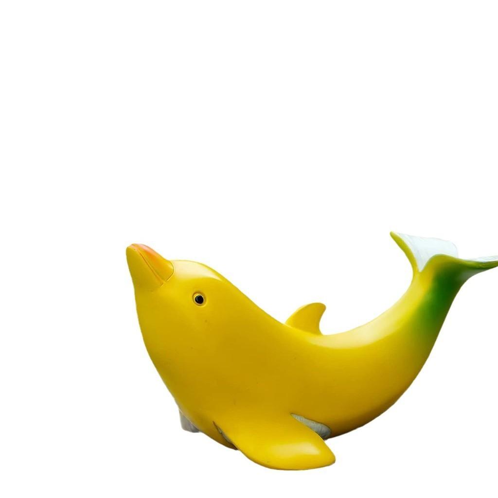 

Dolphin Banana Delightful Resin Sculpture Eyecatching Decorative Accent For Gardens And Living Rooms