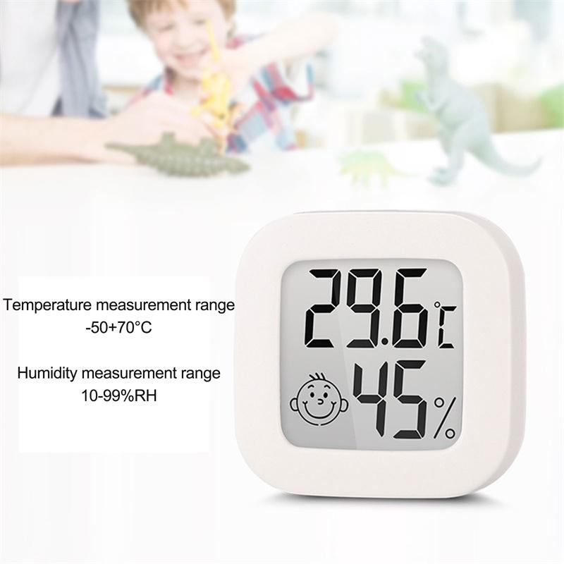 Lcd Electronic Digital Temperature Humidity Meter Thermometer Indoor Clock