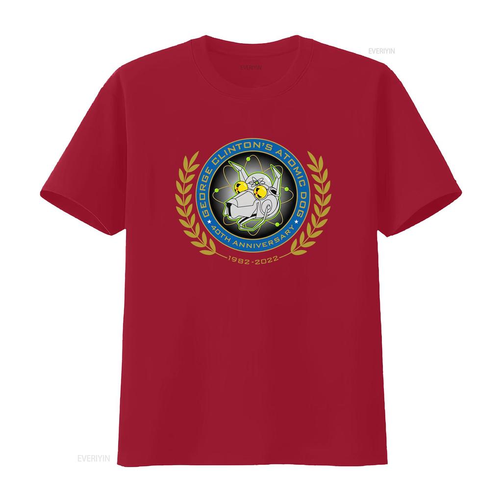 George Clintons Atomic Dog 40th Anniversary 1982 2022 T Shirt vintage Washed Top For Everyday Wear fashion Stretched Stylish