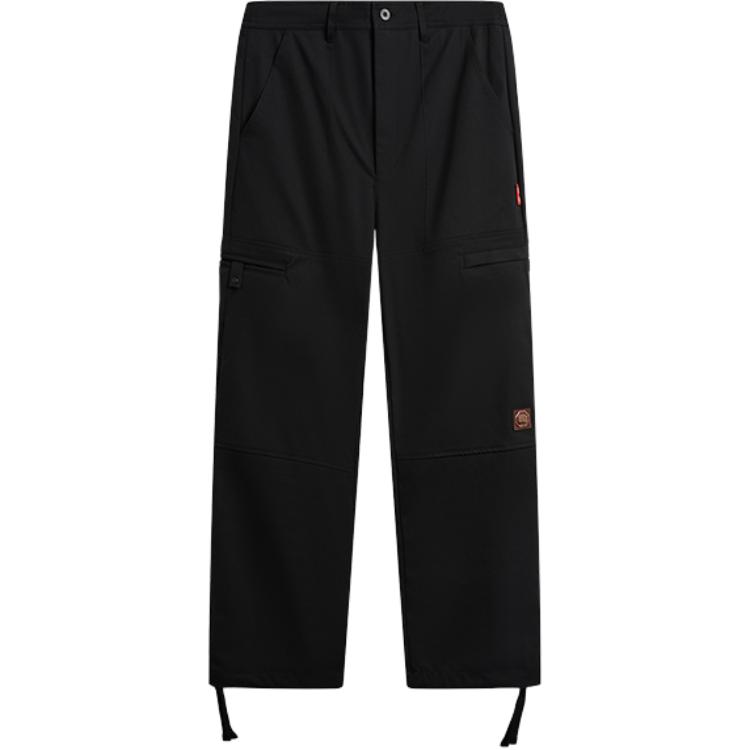 Li-Ning Баскетбольная серия Однотонные Универсальные Простые Свободные Повседневные Брюки Мужские штаны AYKW225-2 M