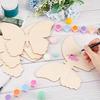 10Pcs Wooden Butterfly Unfinished Wood Butterflies for Crafts Blank Slices Cutouts for Painting DIY Unfinished Wooden
