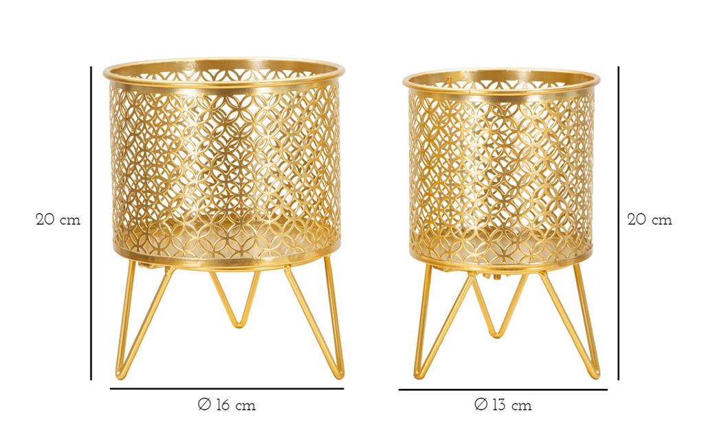 Vasenhalterceci Set 2 Stück Cm Ø 16X20-13X20
