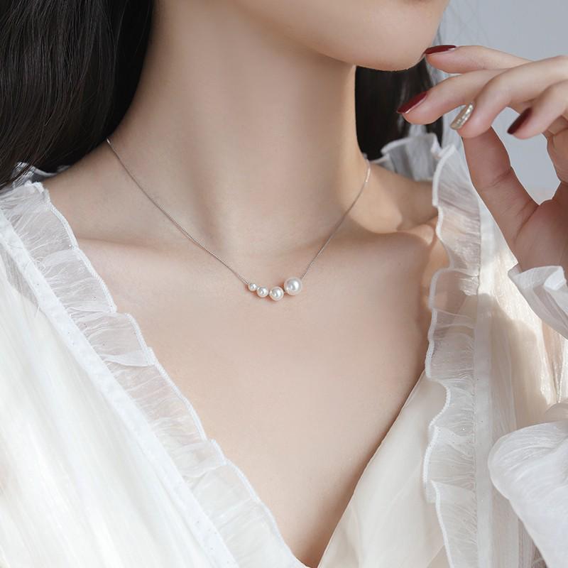 Elegant Pearl Necklace 2025: Women's Clavicle Chain with Unique Design – Simple, Trendy Accessory