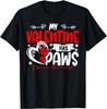 My Valentine Has Four Paws Valentines Day Cat Dog Lover T-Shirt