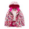 Children's Fashion Print Ski Suit Boys' And Girls' Thickened Waterproof Warm Ski Jacket