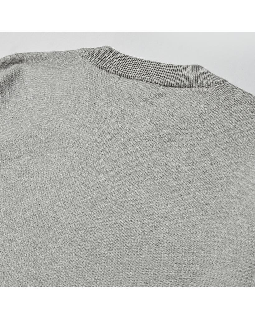 WORTHWHILE MOVEMENT Oblique Line Crewneck (Light Gray)
