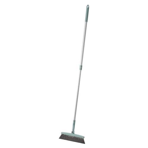 Toffy Clean Life with Toffy Joint Broom Set (CL-JBS) - Broom and Telescoping Pole Set, Jointed, for Floor Cleaning and Sweeping, Pale Aqua