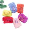 Coral Fleece Absorbent Quick-Dry Hair Towel Cap with Bow