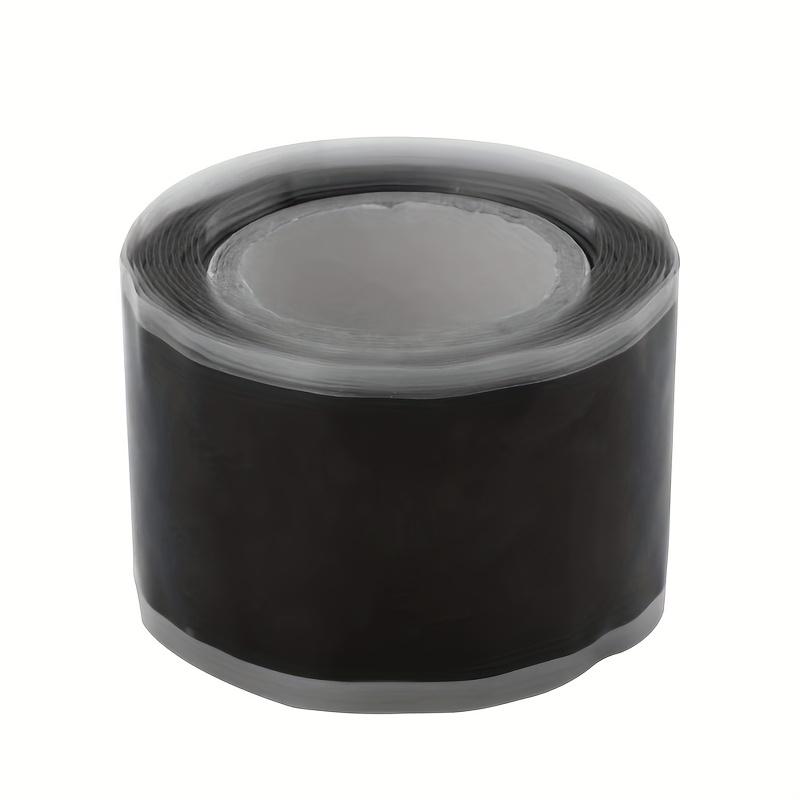 Self-Adhesive Silicone Pipe Repair Tape Waterproof Leak-Proof Black Sealing Tape with Thickened Adhesive & Easy-Use Dispenser for Quick Pipe Fixing