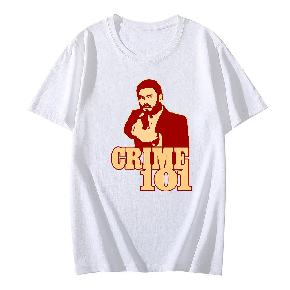 Crime 101 T-Shirt High Quality 100%Cotton Short Sleeve Camisetas Comfortable Round Neck Casual Clothing Graphic Anime T-shirt Summer Clothes