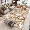3d Starfish Beach Shell Sea Star Sand Carpet Rug for Living Room Bedroom Home Sofa Decoration,Kids Play Non-slip Floor Mat