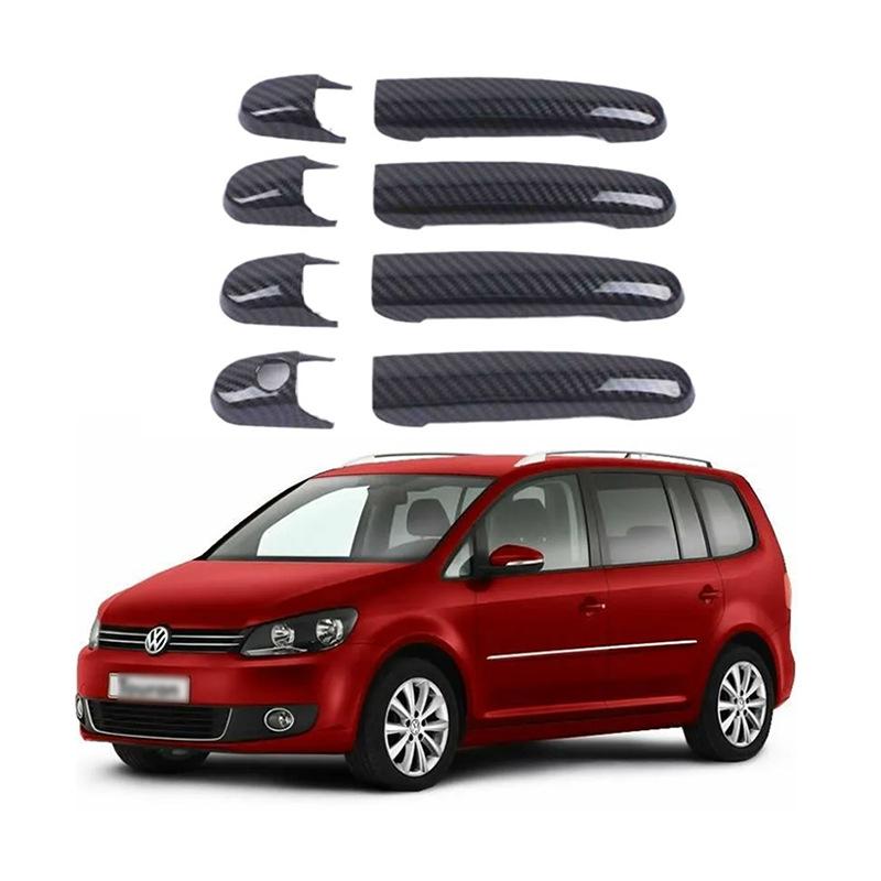 Carbon Fiber Pattern Exterior Door Handle Cover for 1995-2010 Volkswagen Sharan
