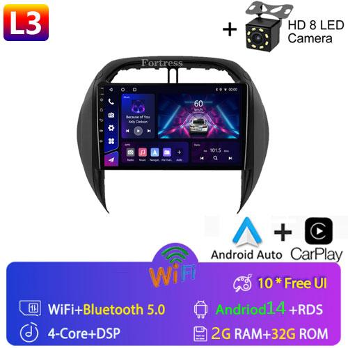 For Toyota RAV4 RAV 4 2003 2004 2005 Car Radio Android Multimedia Video Player Navigation GPS Carplay Touch Screen Auto Stereo