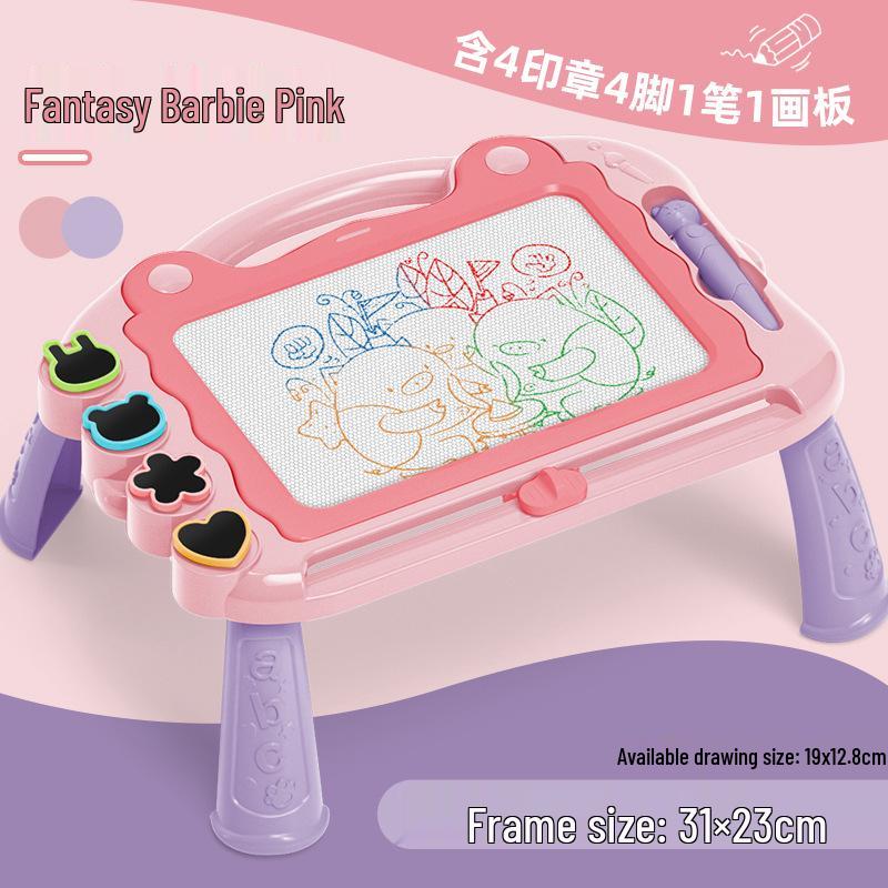 Colorful Magnetic Drawing Board for Kids - Detachable Writing & Graffiti Tool for Kindergarten Learning