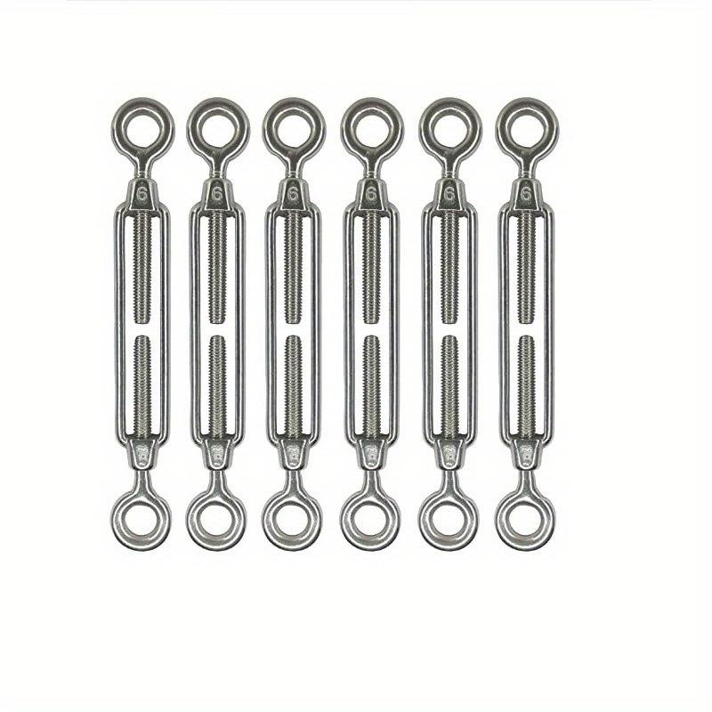 6pcs Stainless Steel Flower Orchid Screws Tighten Tensioner Sunshade Sail Open Body Flower Basket