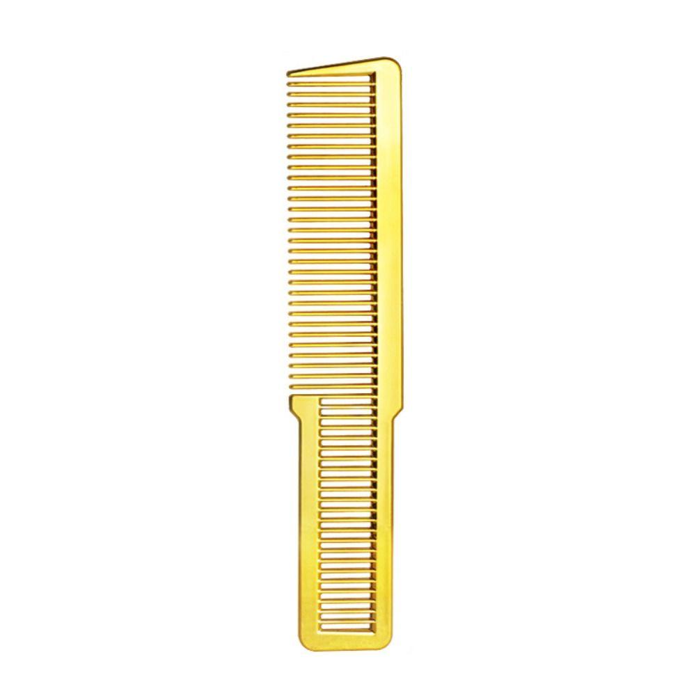 Electroplating Haircut Hairdressing Comb Anti Static Hair Cutting Comb Coloring Comb Men золотой