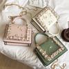 Women's vintage floral lace bags feminine crossbody bags evening clutch gold chain feminine messenger bag