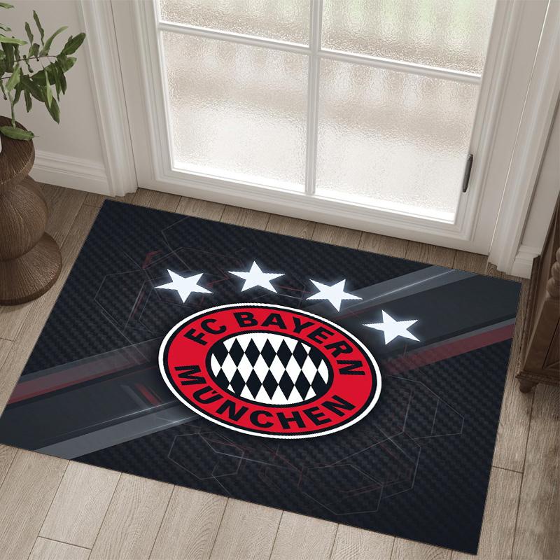 Design Bayernu Mnichov Křišťálový sametový koberec Útulný Ne?Protiskluzová tištěná předložka do ložnice, obývacího pokoje, předsíně