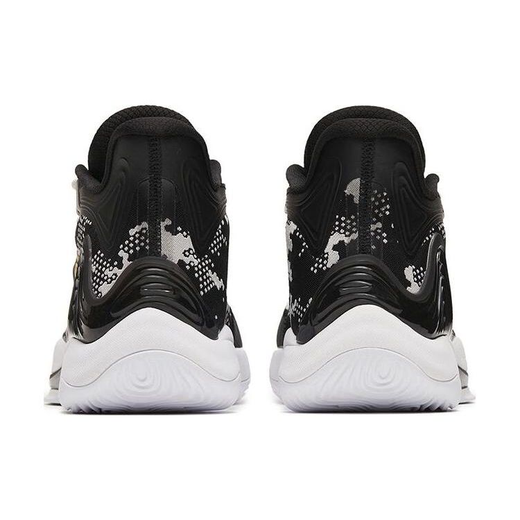 Anta Jianshan 2 Fabric Synthetic Leather TPU Shock Absorption Anti-Slip Wear-Resistant Support Mid-Top Basketball Shoes 112241601-2