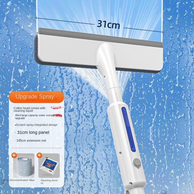 

2024 распылитель воды стеклоочиститель чистка уборка специальный инструмент для чистки мытье окон двухсторонний артефакт для чистки стекла 31cm