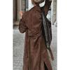 Vintage Spring Autumn Trench Coat Women Casual Long Female Overcoat Loose Windbreaker Coat Jackets